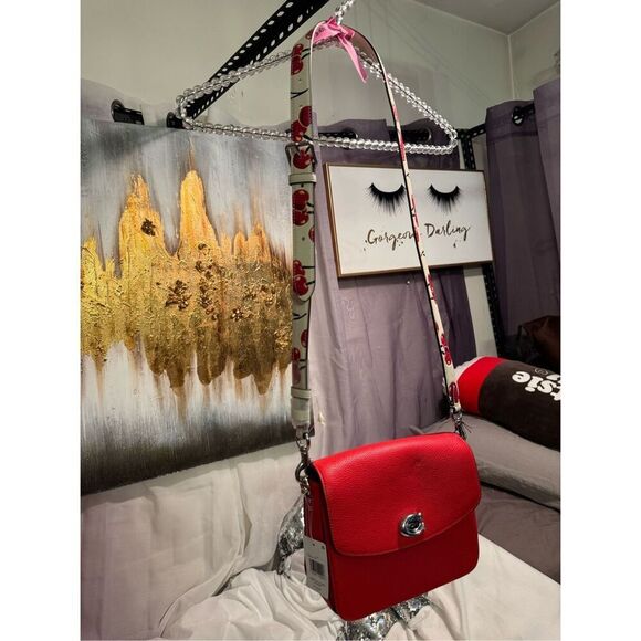 COACH | cassie cherry nwt red crossbody/shoulder bag/purse pocketbook handbag - Picture 8 of 16